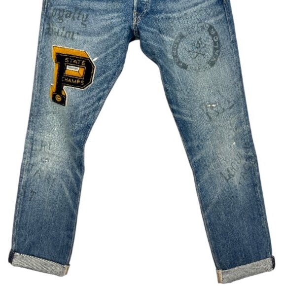 Polo Ralph Lauren Sullivan Varsity Jeans Size 31x30 Pre-Loved - Picture 2 of 5